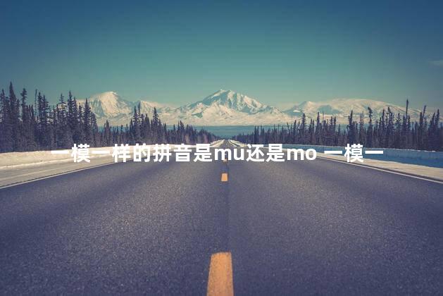 一模一样的拼音是mu还是mo 一模一样的一是几声